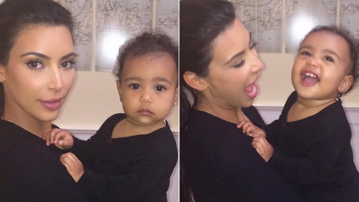 Kim Kardashian e sua primeira filha, North West - Kim Kardashian e sua primeira filha, North West
