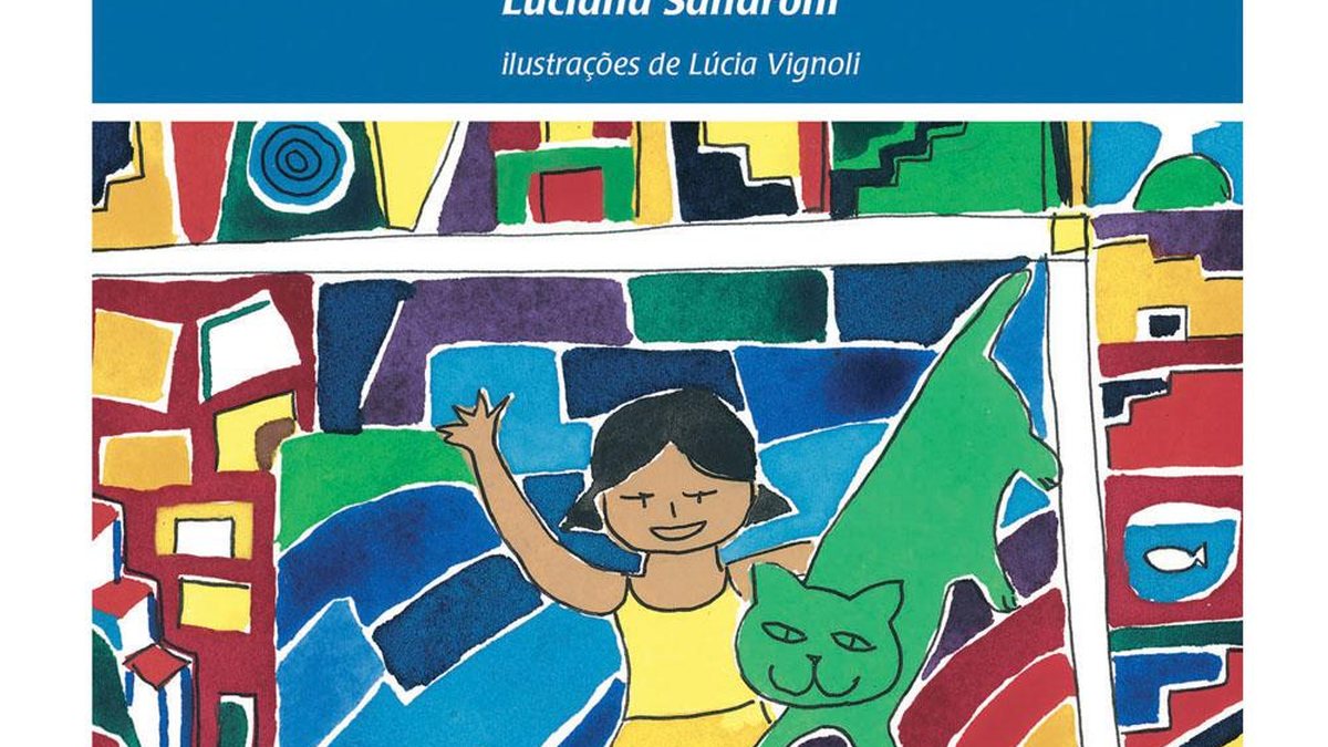 Capa do livro "Gata Menina", de Luciana Sandroni com ilustrações de Lúcia Vignoli. Coleção: Dó-Ré-Mi-Fá. Editora Scipione.