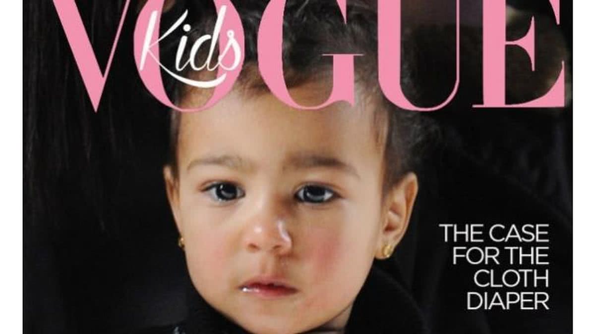 Imagem Filha de Kim Kardashian é capa da VOGUE Kids