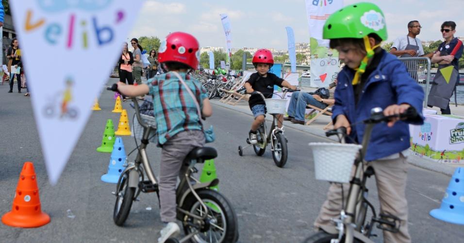 Bicicletas para crianças em Paris