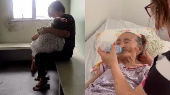 Filha nina mãe de 92 anos - (Foto: Reprodução/Instagram)