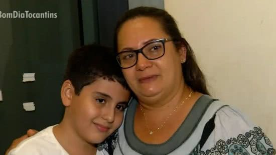 O menino salvou a mãe - (Foto: Reprodução/TV Anhanguera)