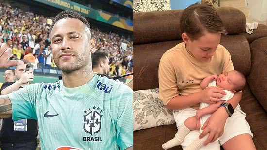 Neymar exibe filhos, Davi Lucca e Mavie, juntos: "Meus lindos" - (Foto: Reprodução/Instagram)