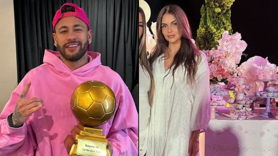 Neymar e modelo, apontada como suposta mãe do terceiro filho do jogador - Reprodução/Instagram