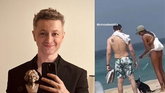 Lucas Lima curte dia de praia com mulher e seguidores apontam affair - (Foto: reprodução/Instagram)
