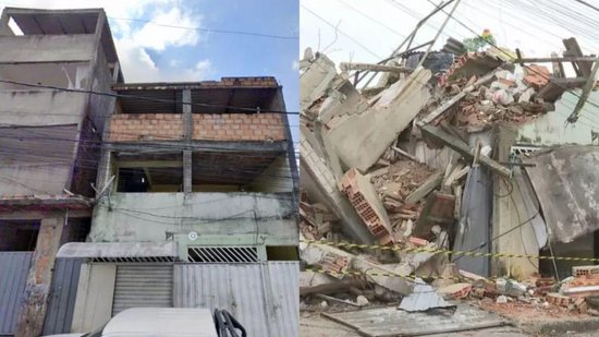 Bebê de 1 ano e padrasto não resistem após desabamento de prédios em MG - reprodução Google Maps/ TV Globo