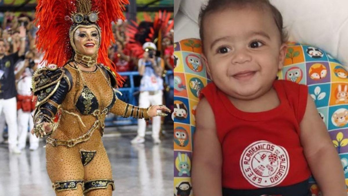 Viviane Araujo leva filho para ensaio de Carnaval - Reprodução/Instagram
