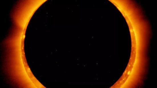 Eclipse solar formará “anel de fogo” ao redor da lua no dia 10 de junho - reprodução 90Goals