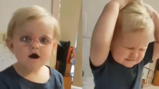Menina viraliza ao usar óculos pela primeira vez - Reprodução/Instagram