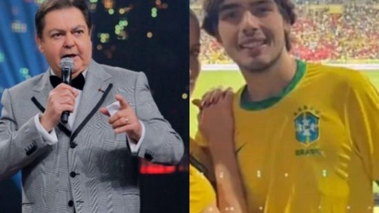 Filho de Faustão, João Guilherme aparece curtindo jogo do Brasil com a namorada Schynaider Moura - Reprodução / Instagram / @schynaider