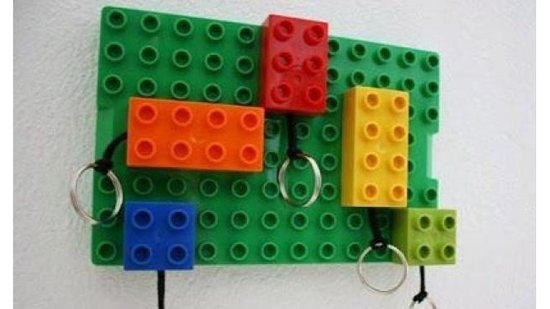 Imagem Como fazer um porta-chaves com blocos de montar