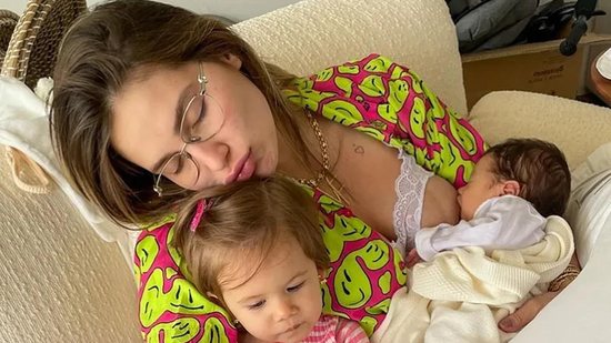 Virginia diz que continua sentido forte dores após o parto de Maria Flor - Reprodução/Instagram