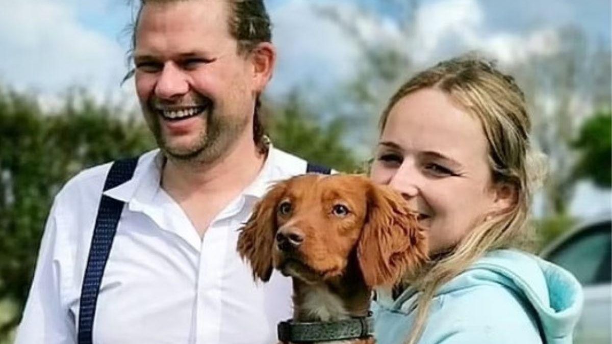 Os noivos tinham acabado de realizar a cerimônia quando o cão sumiu - Arquivo Pessoal Rachel Munday