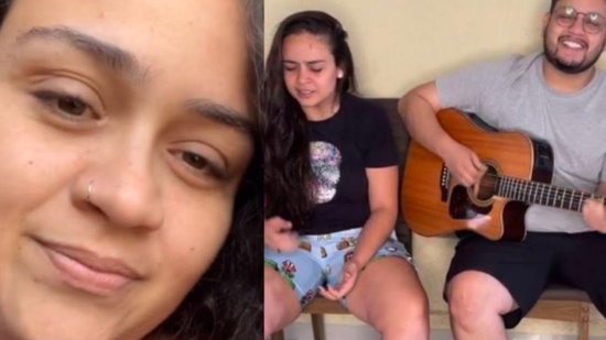 Luiza publicou um vídeo cantando ao lado de Maurílio - Reprodução/ Instagram
