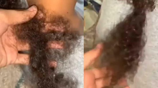 Uma menina ficou traumatizada e não quer voltar para a escola após ter o cabelo cortado no transporte escolar - reprodução/YouTube