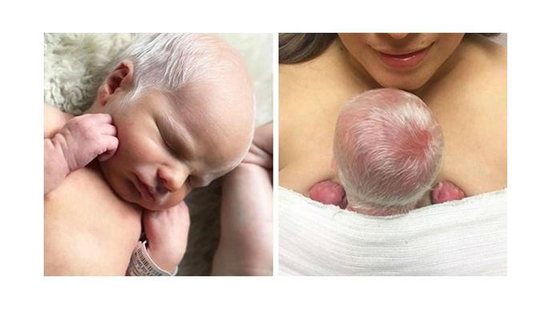 Mãe e seu filho recém-nascido - reprodução/ Instagram