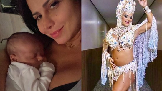 Filho de Viviane Araujo dá risada ao ver a mãe - Reprodução/Instagram