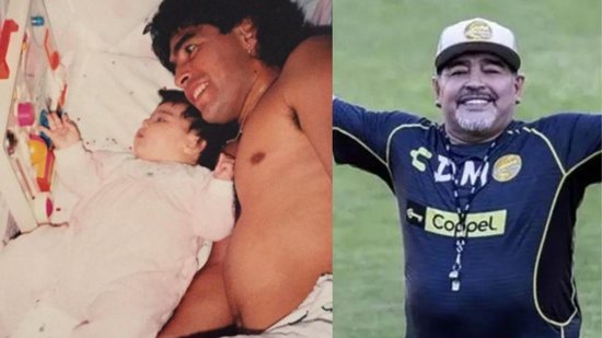 Ela lamentou a morte do pai - Reprodução/ Instagram @giamaradona