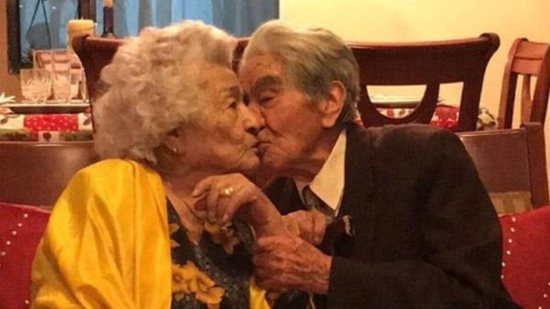 Eles se tornaram o casal mais velho do mundo - reprodução Guinness World Records