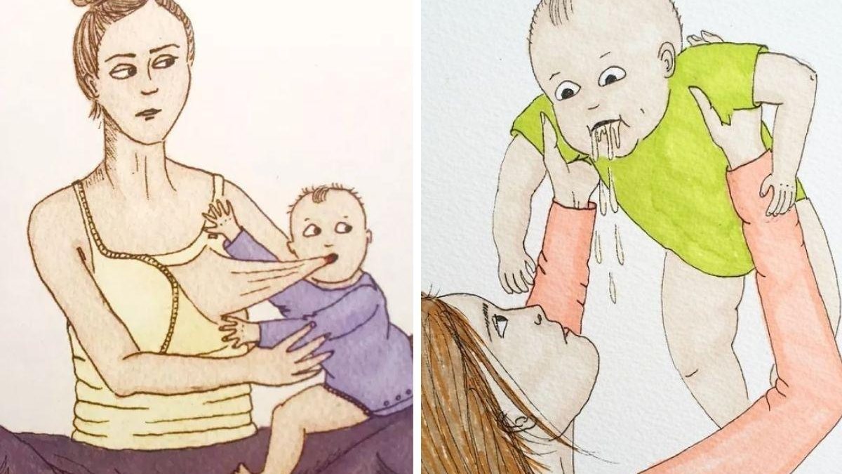 A maternidade traz muitos desafios - Reprodução / Instagram / @ab.bel