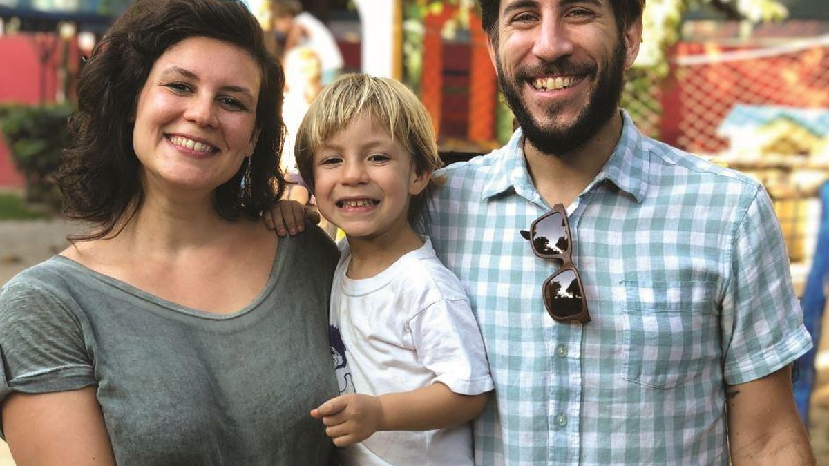 Marina Faveri e Eduardo são pais de Orlando, de 3 anos - Acervo pessoal