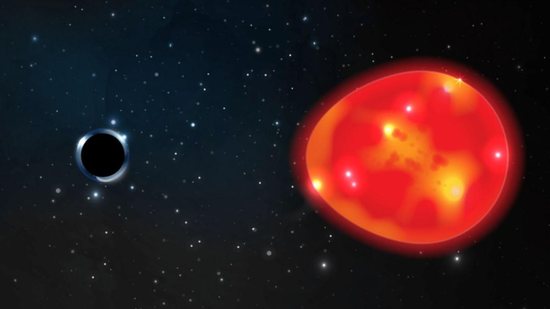 O buraco negro foi batizado de ‘Unicórnio’ - Reprodução/ESO Digitalized Sky Survey 3