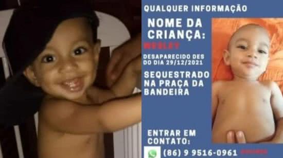 Bebê de 1 ano desaparecido pode ter sido sacrificado em ritual pela própria família, diz polícia - Divulgação Arquivo Pessoal / Polícia Civil