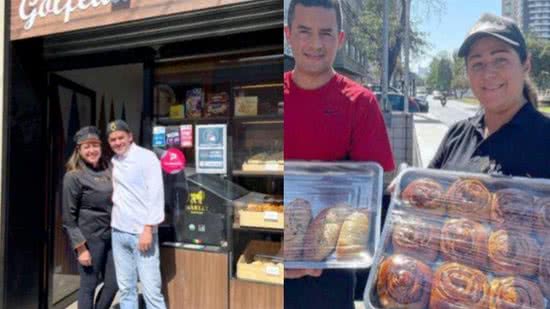 O casal se reergueu no país e conseguiu montar a própria padaria no Chile - Reprodução/ Instagram @venezuelanosenchile2.0