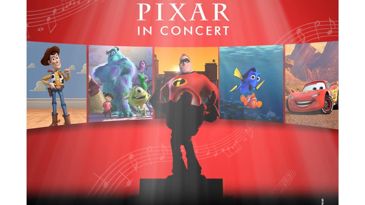 Pela primeira vez no Brasil, chegará o espetáculo “Pixar in Concert” - Reprodução/ UOL/ Pixar