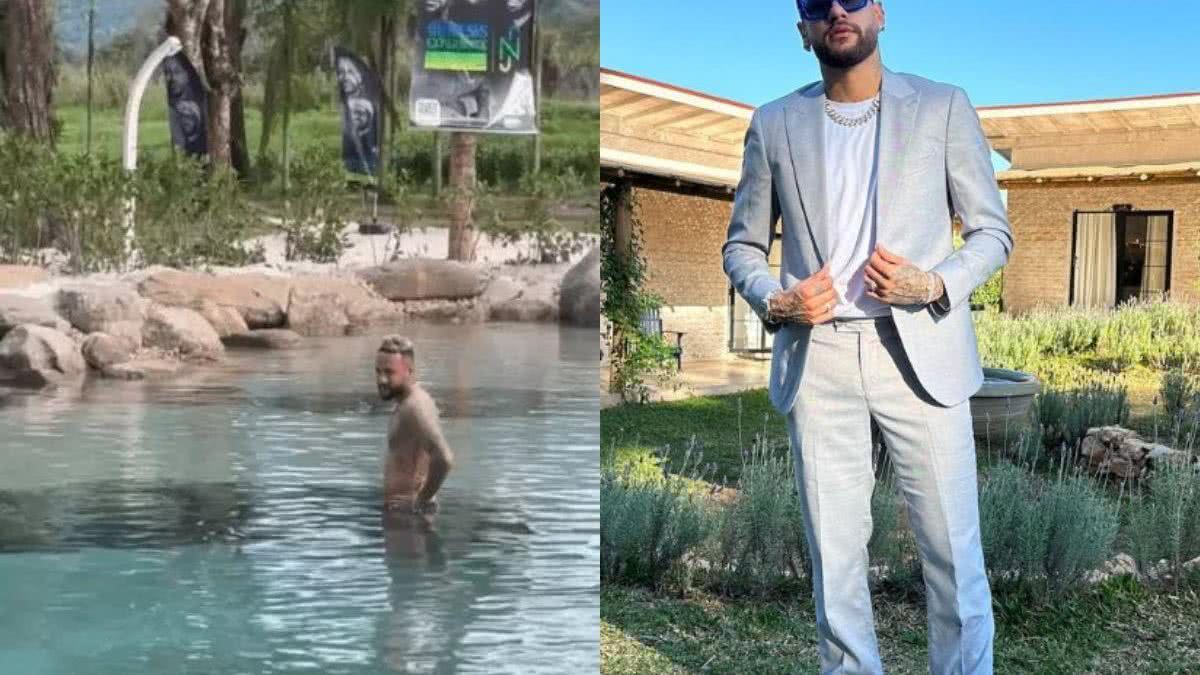 Neymar recebe multa por obra em  lago artificial - Reprodução/Instagram