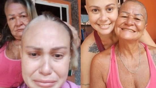 Ela raspou o cabelo em solidariedade à filha - Reprodução/ Instagram