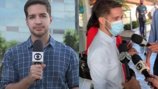O jornalista da TV Globo que foi esfaqueado em Brasília teve alta de hospital - reprodução TV Globo
