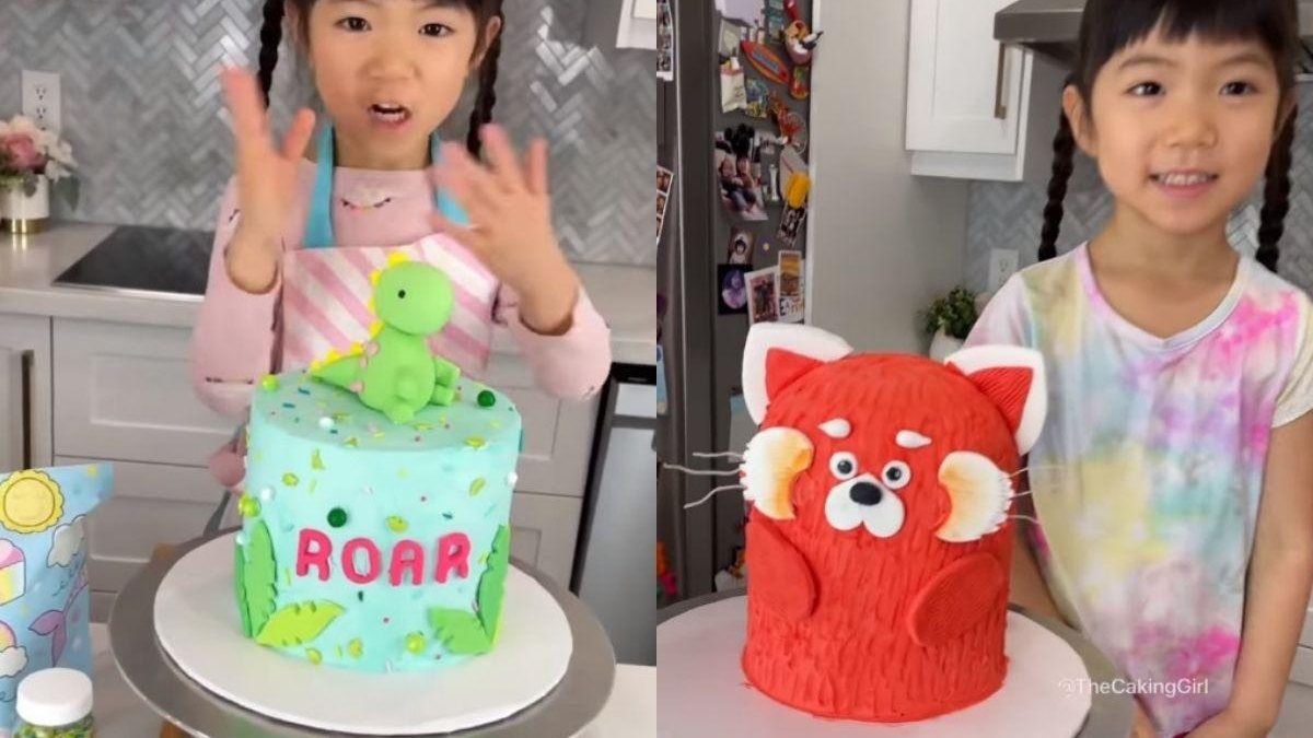 Elli tem apenas 4 anos e faz bolos decorativos incríveis - reprodução/Instagram @thecakinggirl