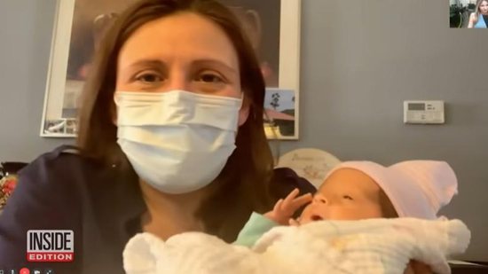Mãe com coronavírus reencontra com sua filha recém-nascida - Reprodução/ YouTube