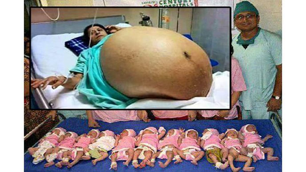 A mulher teria dado à luz 11 crianças - Reprodução/ E-Farsas