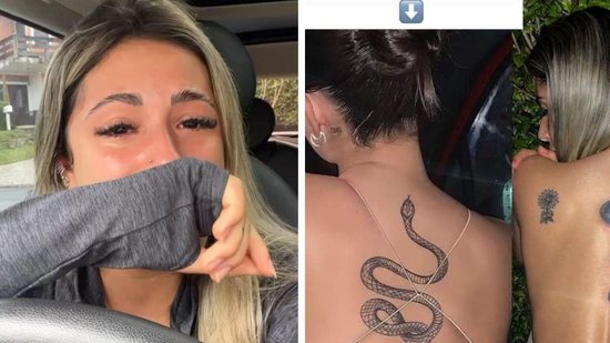 Influenciadora se arrependeu da tatuagem - Reprodução/Instagram