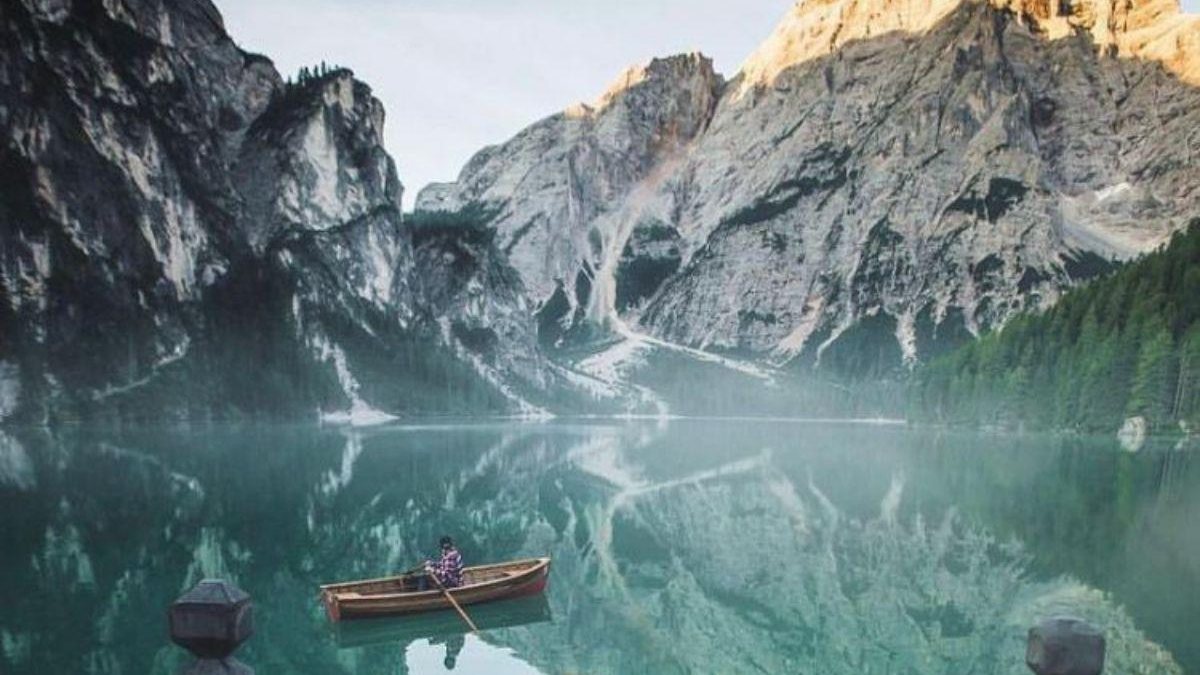 14 pessoas caíram em lago congelado no norte da Itália - Reprodução Instagram