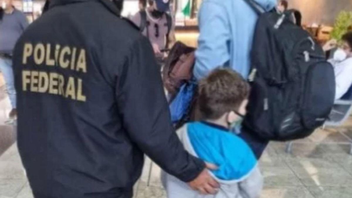 Polícia Federal encontra menino que foi retirado da Suíça do pai sem o consentimento dele - Reprodução / Polícia Federal / Correio Braziliense