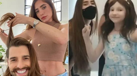 Romana Novais e Alok doam cabelo para menina com Câncer - Reprodução/ Instagram