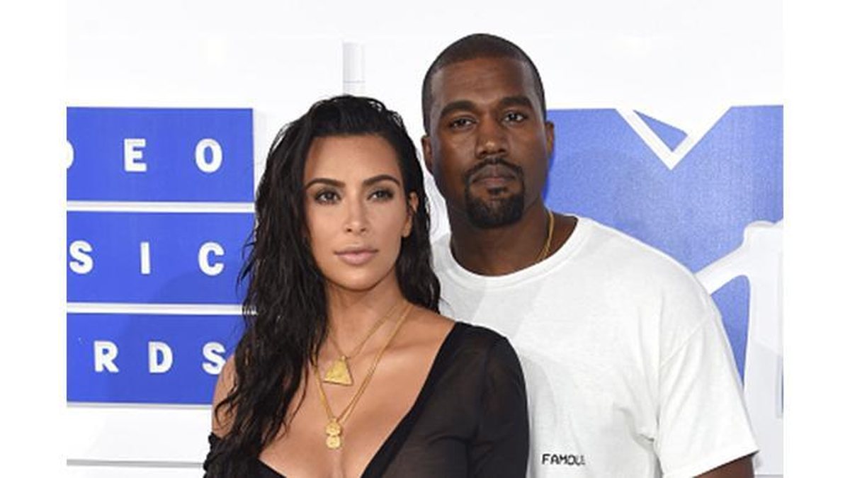 Kim e Kanye tem três filhos juntos North, Chicago e Saint - Getty Images