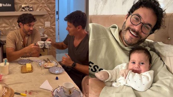 Eliezer e Rodrigo Faro trocam dicas sobre paternidade de meninas - Reprodução/Instagram