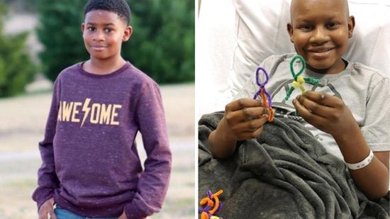 Menino com câncer faz bonecos para outras crianças do hospital - Reprodução/ NBC