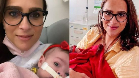 Maria Guilhermina, filha de Juliano e Leticia Cazarré, está melhorando durante internação - Reprodução/Instagram