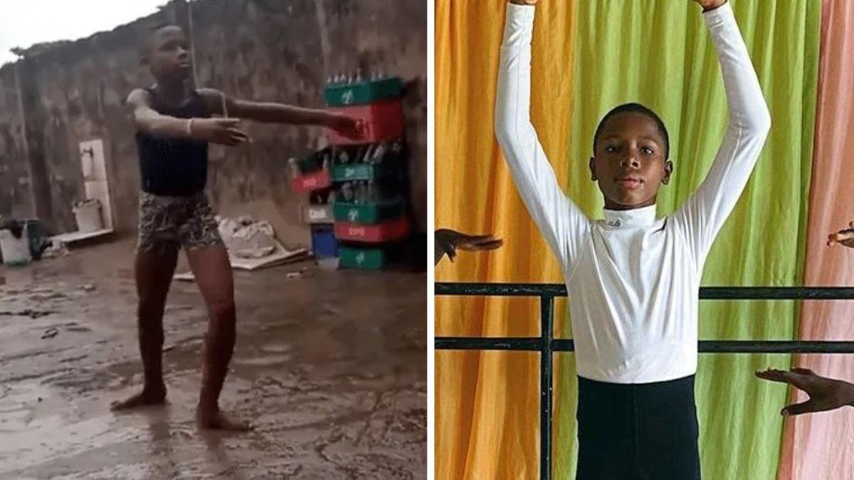 O vídeo do nigeriano dançando descalço na chuva bombou na internet - Arquivo pessoal