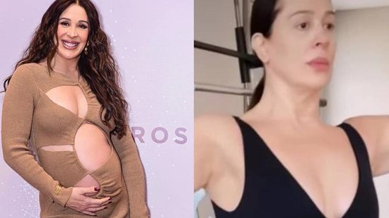 Claudia Raia mostra sua disposição ao continuar treinando durante a gravidez: ”A mãe tá on” - Reprodução/Instagram
