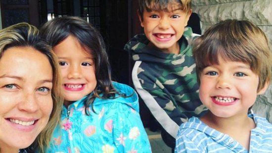 Luana e os filhos a caminho de Fernando de Noronha - Reprodução / Instagram