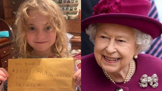 A menina escreveu uma carta para a Rainha Elizabeth II - Reprodução/Daily Mail