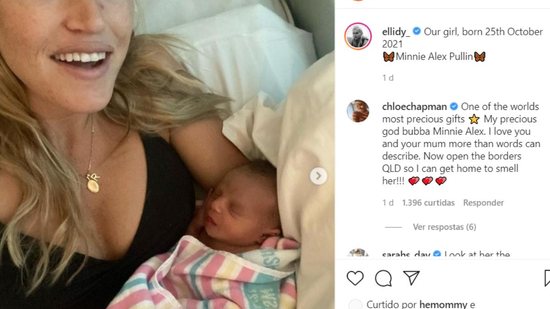 Filha de skateboarder olímpico nasce 15 meses depois da morte do pai - Reprodução Instagram @ellidy_