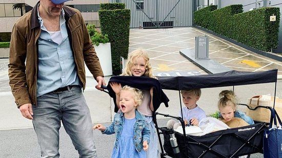 A ator já tem cinco filhos com a esposa - reprodução / Instagram