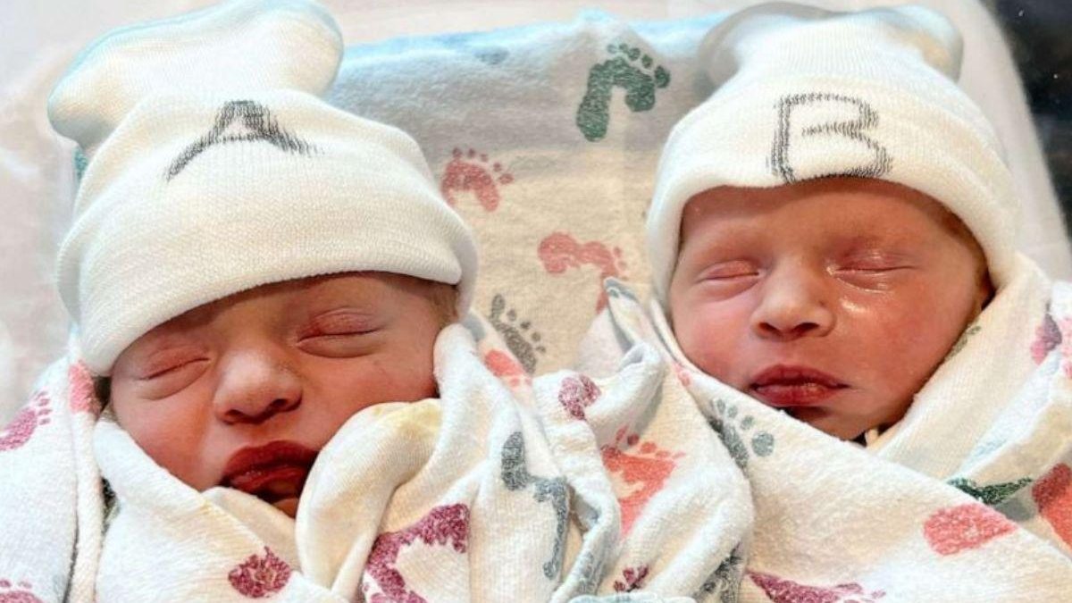 Gêmeas nascem em dias e anos diferentes - Reprodução/ Good morning america